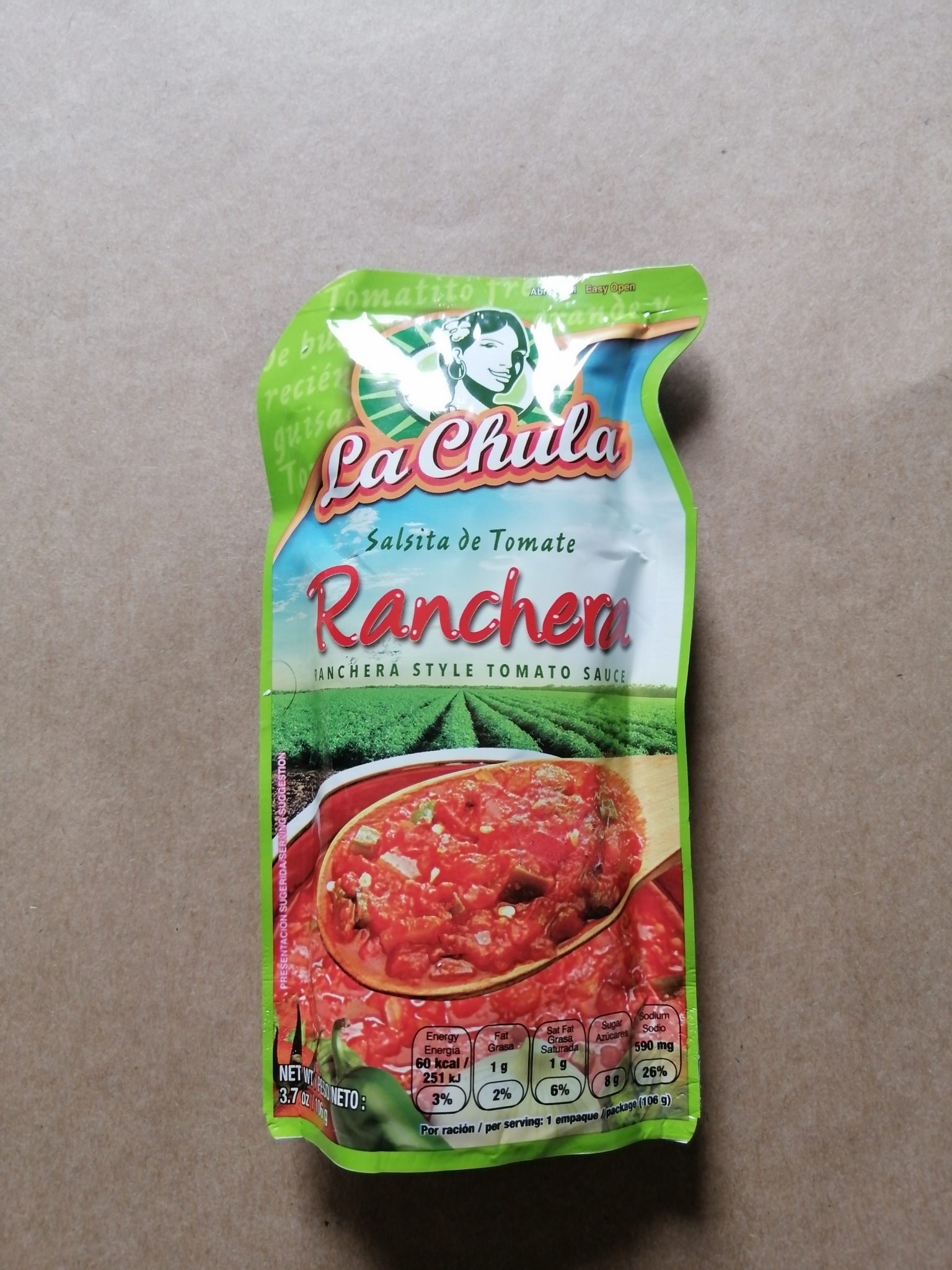 Salsa de Tomate Ranchera La Chula 106g Naranjo Market